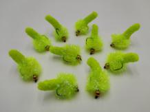 Size 10 Mopster Blob Chartreuse UV Bead Head Barbless