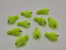 Size 10 Mopster Blob UV Chartreuse Barbless