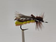 Size 12 Yak Caddis Tan Yellow Barbless