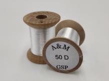 A&M GSP Dyneema Thread 50 D Weiss  Wood Bobbin