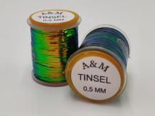 A&M Peacock Multi Tone Tinsel 0,5 mm