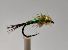 Size 14 Tungsten Flash Back Pearl Gold Barbless