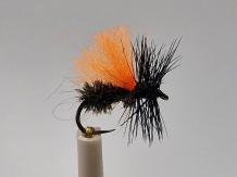 Size 18 Alpen Caddis Orange Barbless