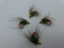 Size 16 Tungsten Tactical Olive Buggy Barbless