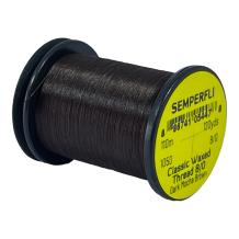 Classic Waxed Thread 8/0 Dark Mocha Brown 110 meter