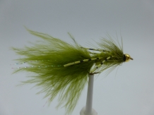 Size 10 Wooly Bugger Olive Rubber Legs Bead Head