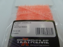 Gummy Chenille 6 mm - 126 Fluo Melon