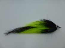 Size 6/0 A&M Pike Streamer Fluo Green/Black Flash