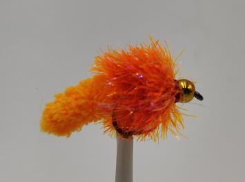 Size 10 Mopster Blob Orange UV Bead Head Barbless