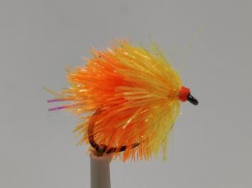 Size 10 Blob Orange/Sunburst Translucent Barbless