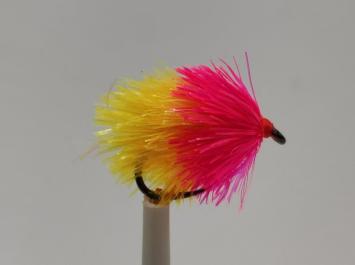 Size 10 Blob Pink/Sunburst Translucent Barbless