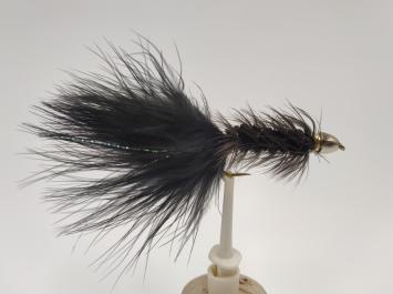 Size 8 X Heavy Wooly Bugger Black Tungsten/Conehead