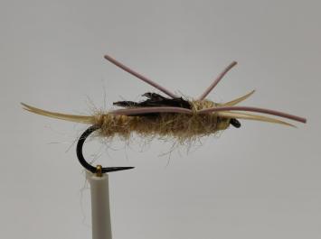 Size 12 Tungsten Nemec Stone Tan Barbless