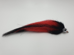 Size 6/0 A&M Pike Streamer Red/BlackFlash