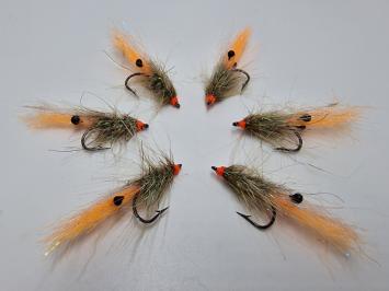 Size 6 Grey Orange Shrimp UV