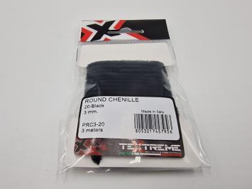 Textreme Round Chenille 3 mm - 20 Black