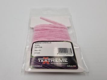 Textreme Round Chenille 3 mm - 101 Pink