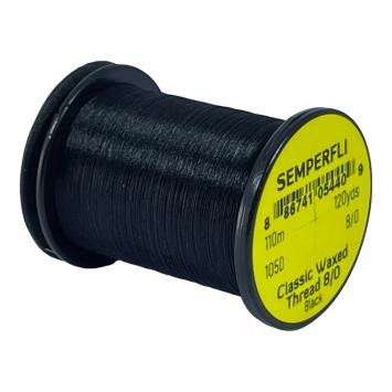 Classic Waxed Thread 8/0 Black 110 meter