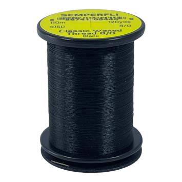 Classic Waxed Thread 8/0 Black 110 meter