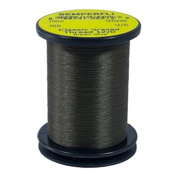 Classic Waxed Thread 12/0 Brown Olive 110 meter