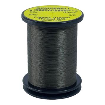 Classic Waxed Thread 8/0 Brown Olive 110 meter