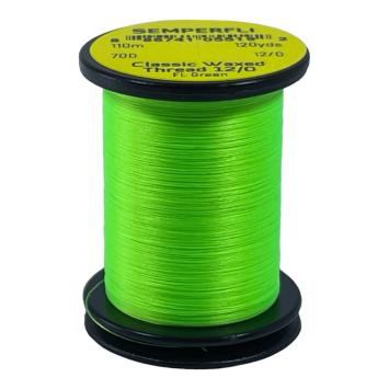 Classic Waxed Thread 12/0 Fluo green 110 meter