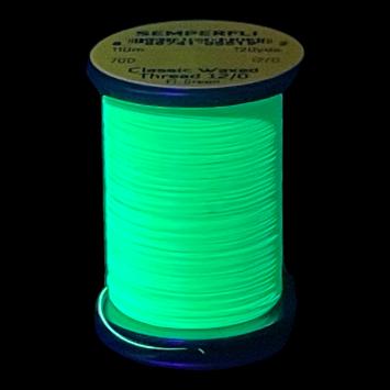 Classic Waxed Thread 12/0 Fluo green 110 meter