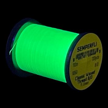 Classic Waxed Thread 8/0 Fluo Green 110 meter