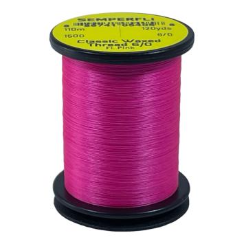 Classic Waxed Thread 6/0 Fluo Pink 110 meter