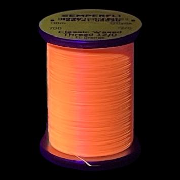 Classic Waxed Thread 12/0 Fluo Orange 110 meter