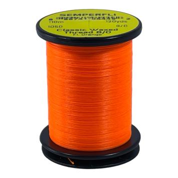 Classic Waxed Thread 8/0 Fluo Orange 110 meter