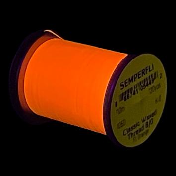 Classic Waxed Thread 8/0 Fluo Orange 110 meter