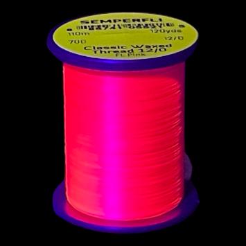 Classic Waxed Thread 12/0 Fluo Pink 110 meter