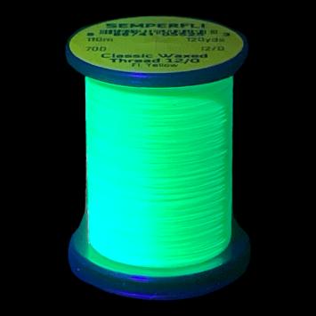 Classic Waxed Thread 12/0 Fluo Yellow 110 meter