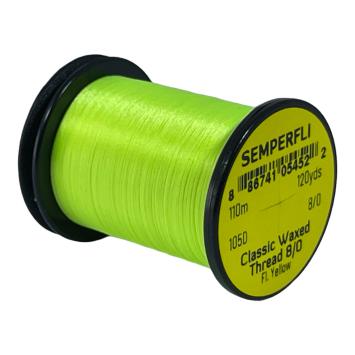 Classic Waxed Thread 8/0 Fluo Yellow 110 meter