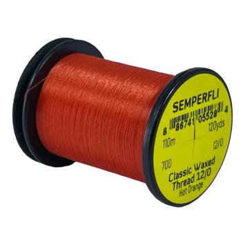 Classic Waxed Thread 12/0 Hot Orange 110 meter