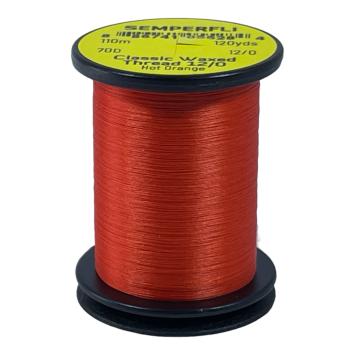 Classic Waxed Thread 12/0 Hot Orange 110 meter