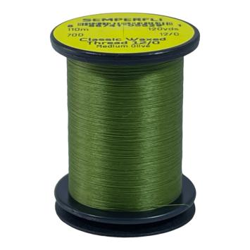 Classic Waxed Thread 12/0 Medium Olive 110 meter