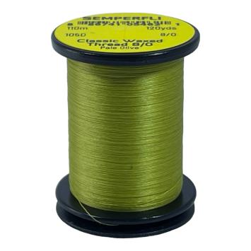 Classic Waxed Thread 8/0 Pale Olive 110 meter