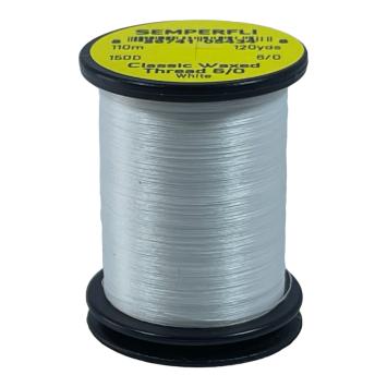 Classic Waxed Thread 6/0 White 110 meter